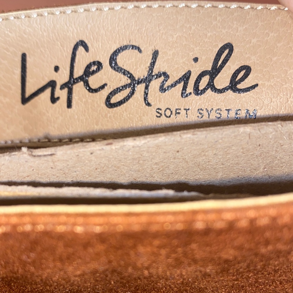 Life Stride Brown Wide Calf Heeled Boots - Picture 9 of 9
